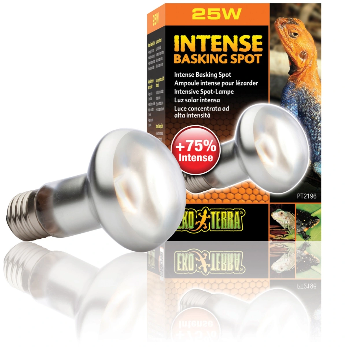 Exo Terra Intense Basking Spot 25 W - Effektiv UVA-varmespot til terrarier